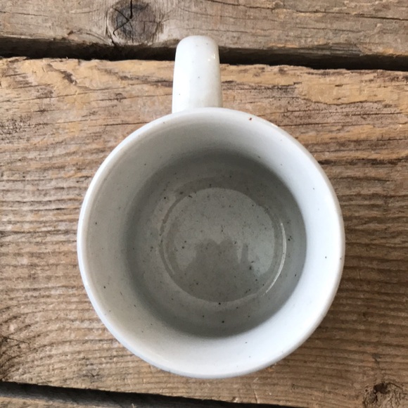 VTG Hand Painted Pointillism Fruit Trees Ceramic Coffee Mug - Picture 4 of 6